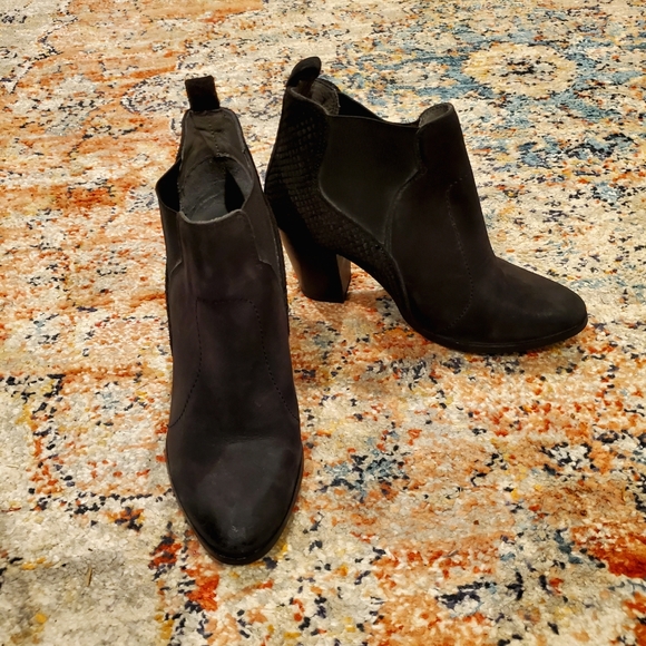 Anthropologie Seychelle Black Boots Booties - Picture 8 of 16